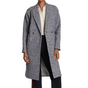 VERONICA BEARD Fiona Plaid Trench Blazer Coat